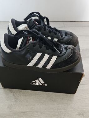 adidas Kids Black and White Samba Sneaker